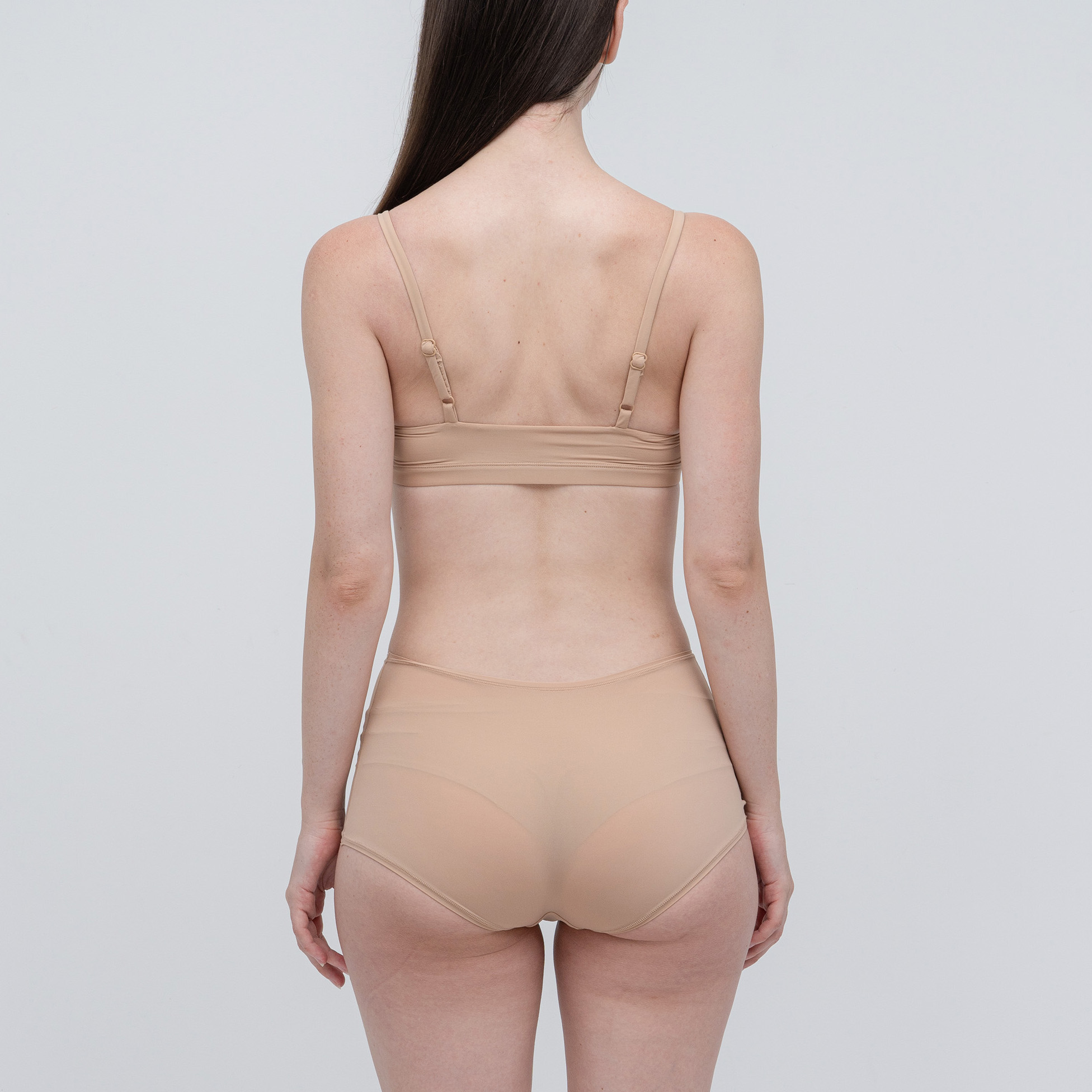 스쿱넥 브라렛 팬티 세트 속옷 심리스 브래지어 노와이어 수면브라 카일리 브라 - 상세 이미지 5
