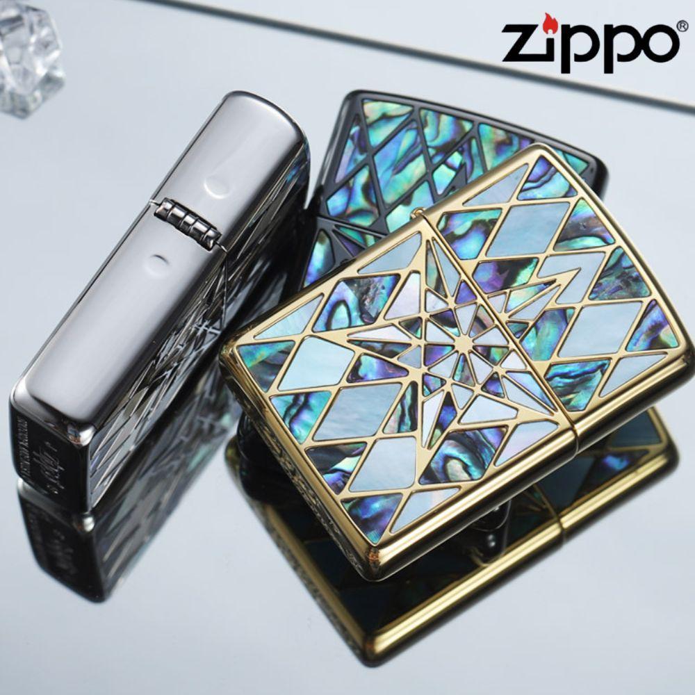 오망성 자게 스타일 ZIPPO 라이터 헨드메이드 남자친구 아버지 선물 미국 지포라이터 - 상세 이미지 2