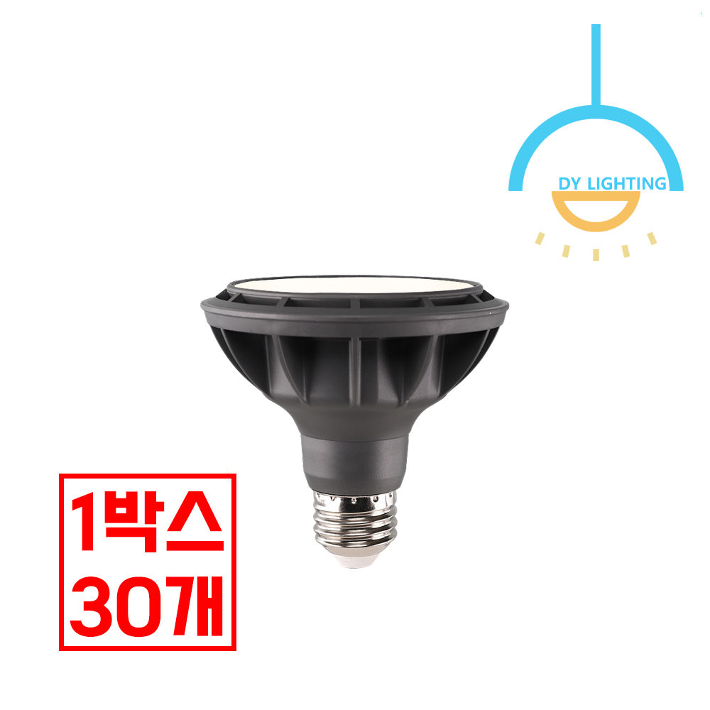 LED 전구 램프 파삼공 15W, 블랙-집중(주백색), 30개 - 메인 이미지