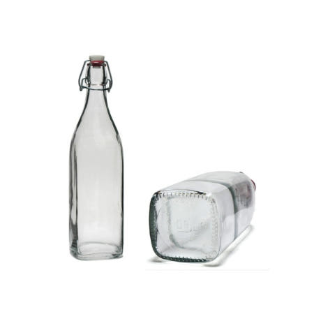 레스토랑 음료 와인 서빙 밀폐 유리병 1000ml 사각