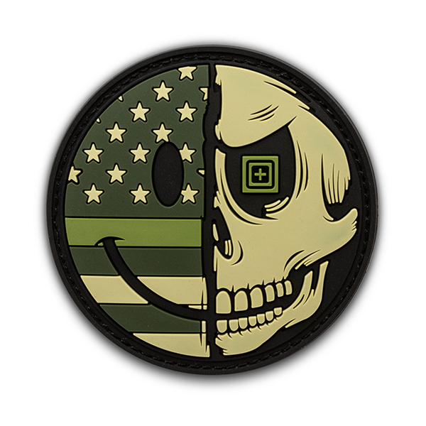 5.11 택티컬 미스터 해피 DRAB 패치(그린) - Mr Happy DRAB Patch (Green) - 상품 이미지