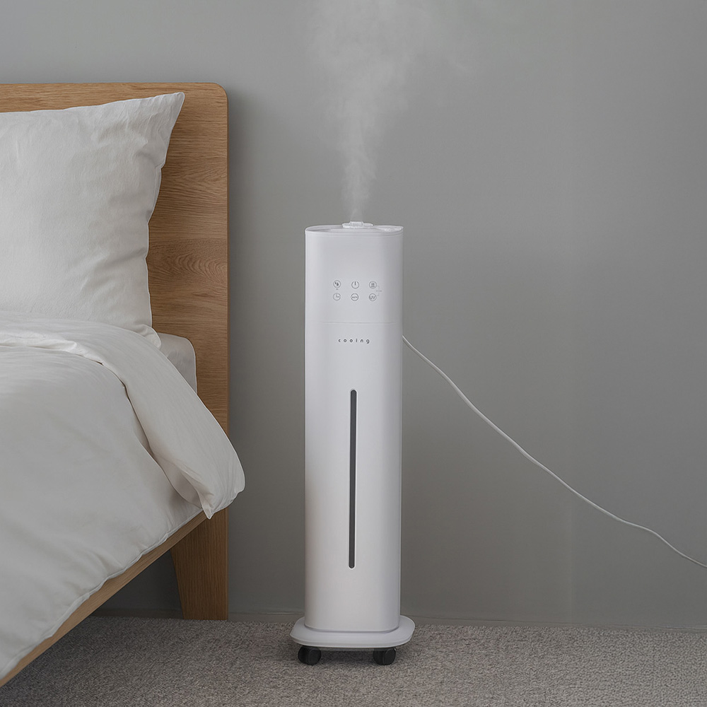 쿠잉 타워형 복합식가습기 HDT-S10W 가열식 신생아 미니 대용량 초음파