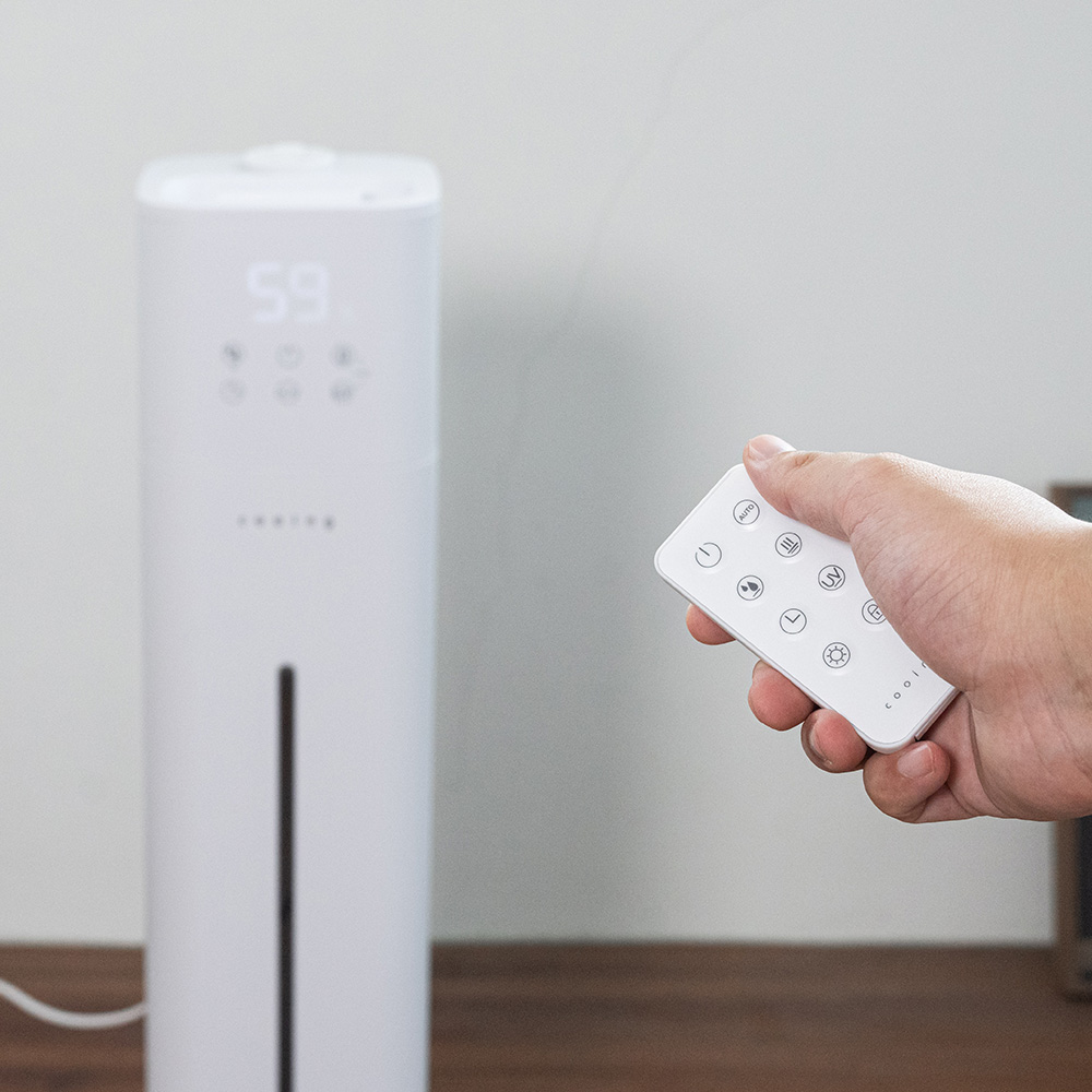 쿠잉 타워형 복합식가습기 HDT-S10W 가열식 신생아 미니 대용량 초음파