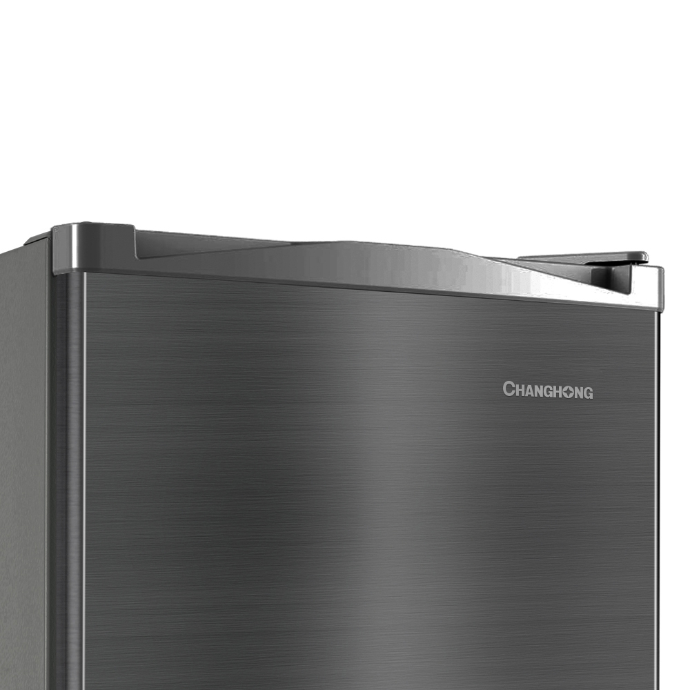 창홍 소형 미니 냉장고 1도어 원룸 가정용 메탈실버 46L