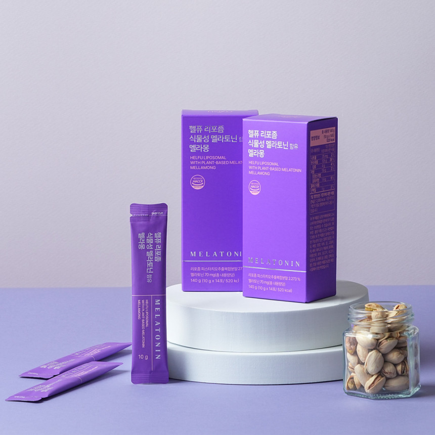 식물성 리포좀 멜라토닌 5mg 멜라몽 수면영양제