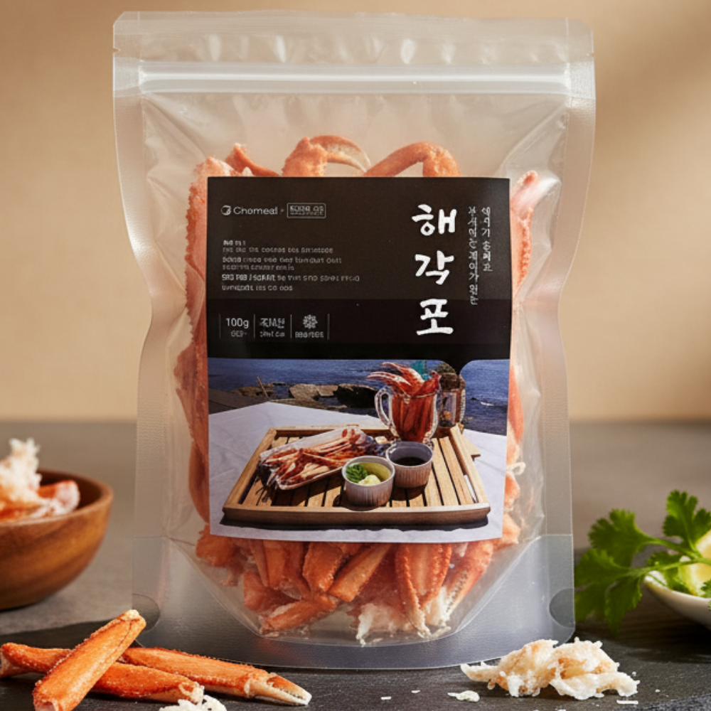 영덕 홍게 대게 다리가 통째로 해각포 100g 자숙 말린 홍게다리포 대게포