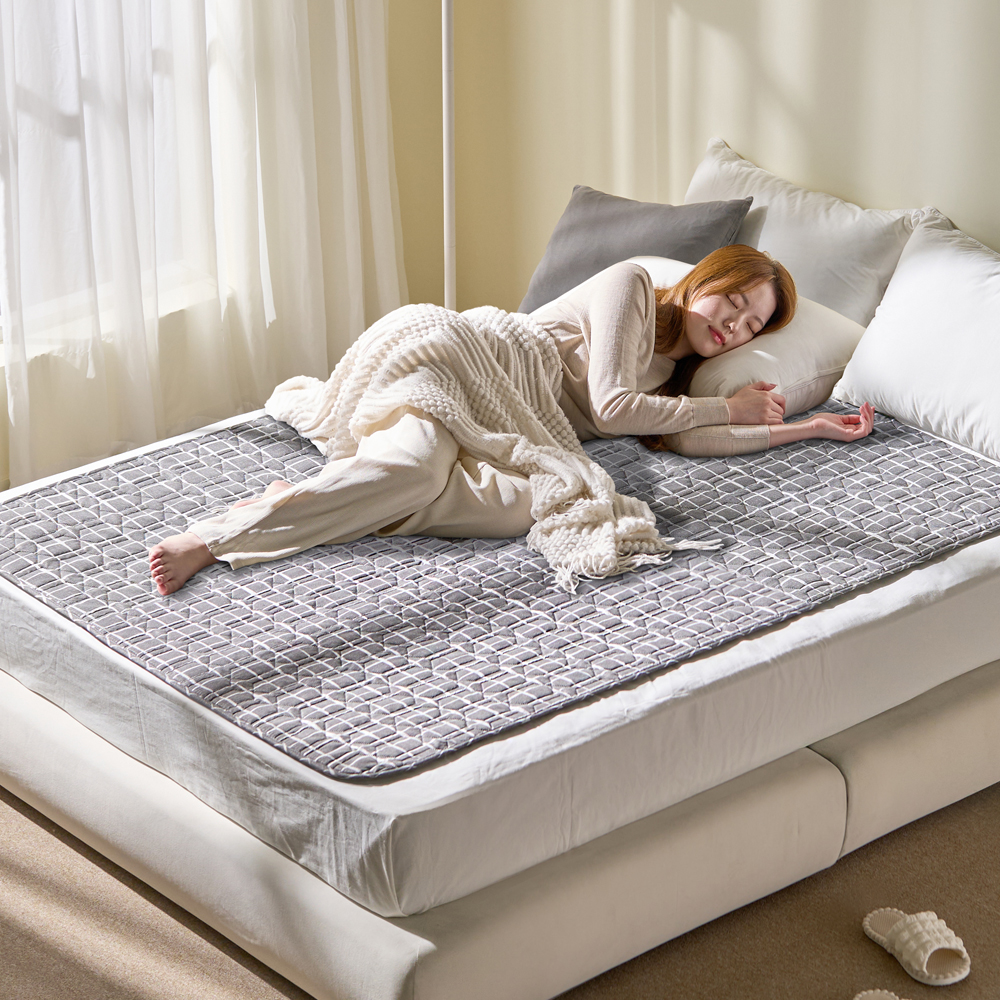 곰표한일 무자계 카본 탄소매트 전자파 안심 전기요 워셔블 침대 캠핑 장판 미니싱글