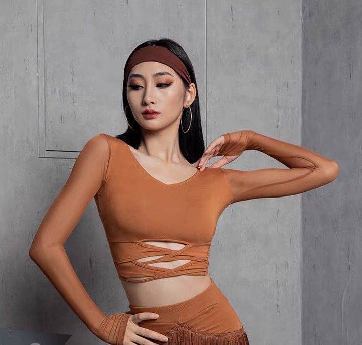 라인댄스수술치마 치마 무대복 스커트 댄스 공연복 라틴 블랙 스커트 S - 상세 이미지 4