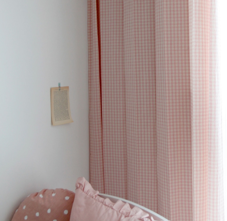 멜란 체크 커튼 아이방·거실 맞춤 제작 바이아미