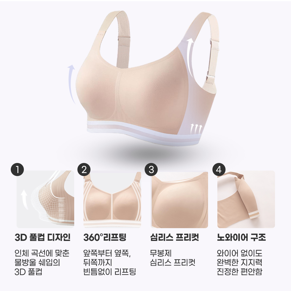 풀컵 처진가슴브라 큰가슴 작아지는 미니마이저브라 처짐 - 상세 이미지 3