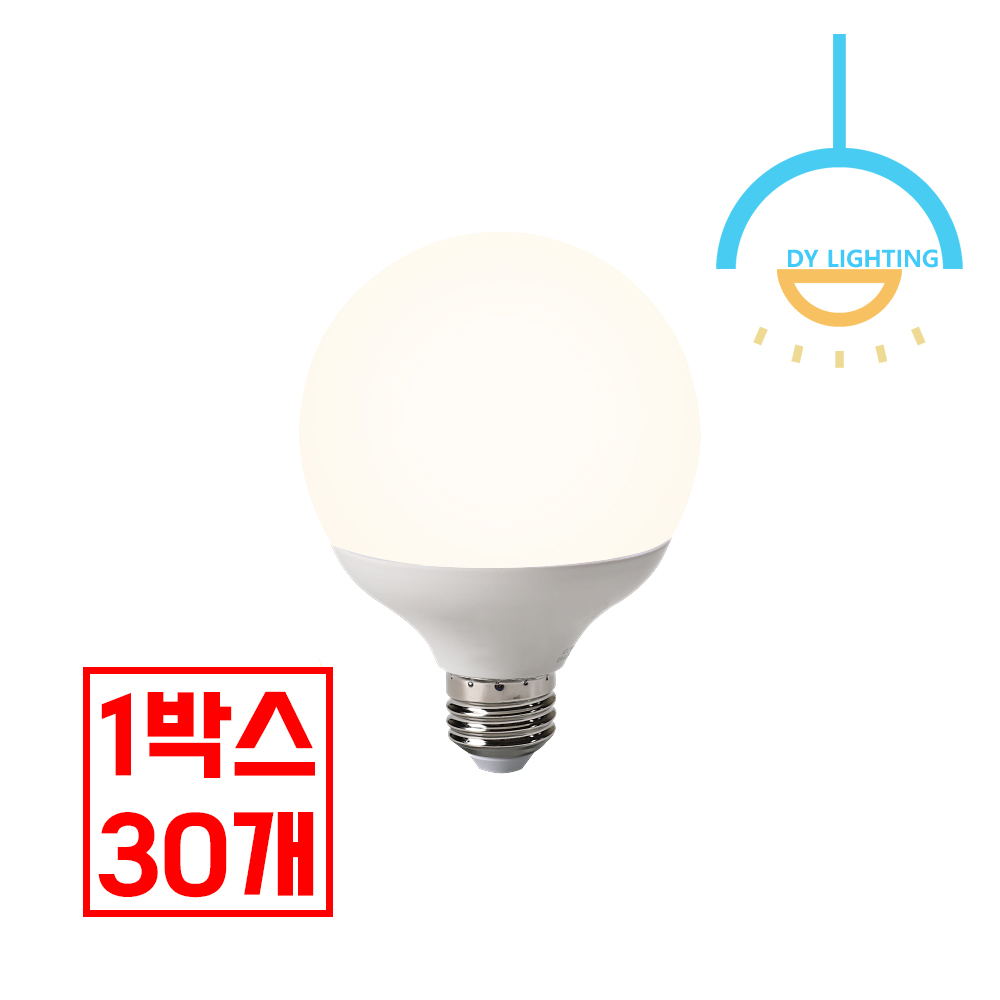 LED 전구 램프 볼구 12W, 숏 타입(주백색), 30개 - 메인 이미지