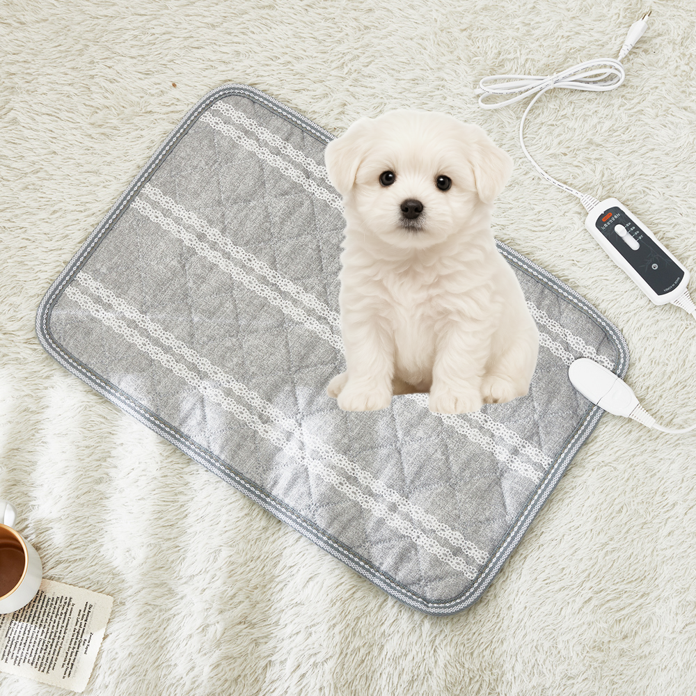 고양이 전기장판 강아지 전기방석 탄소카본매트 그레이 중형