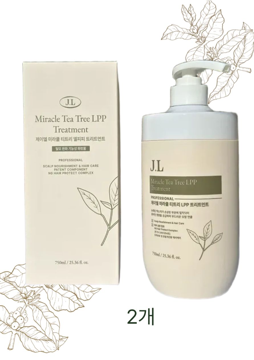제이엘 미라클 티트리 엘피피 트리트먼트 750ml 2개 - 메인 이미지