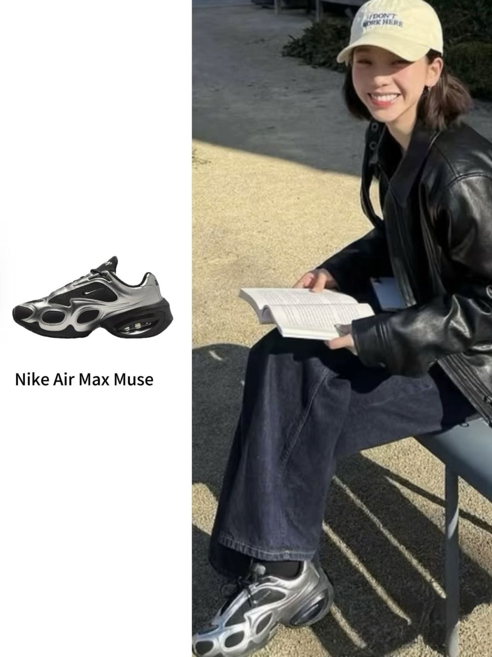 NIKE AIR MAX MUSE BLACK METALLIC SILVER W - 상세 이미지 5