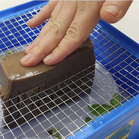 긴 도토리묵 묵사발 채썰기 만들기 스텐 사각 채반