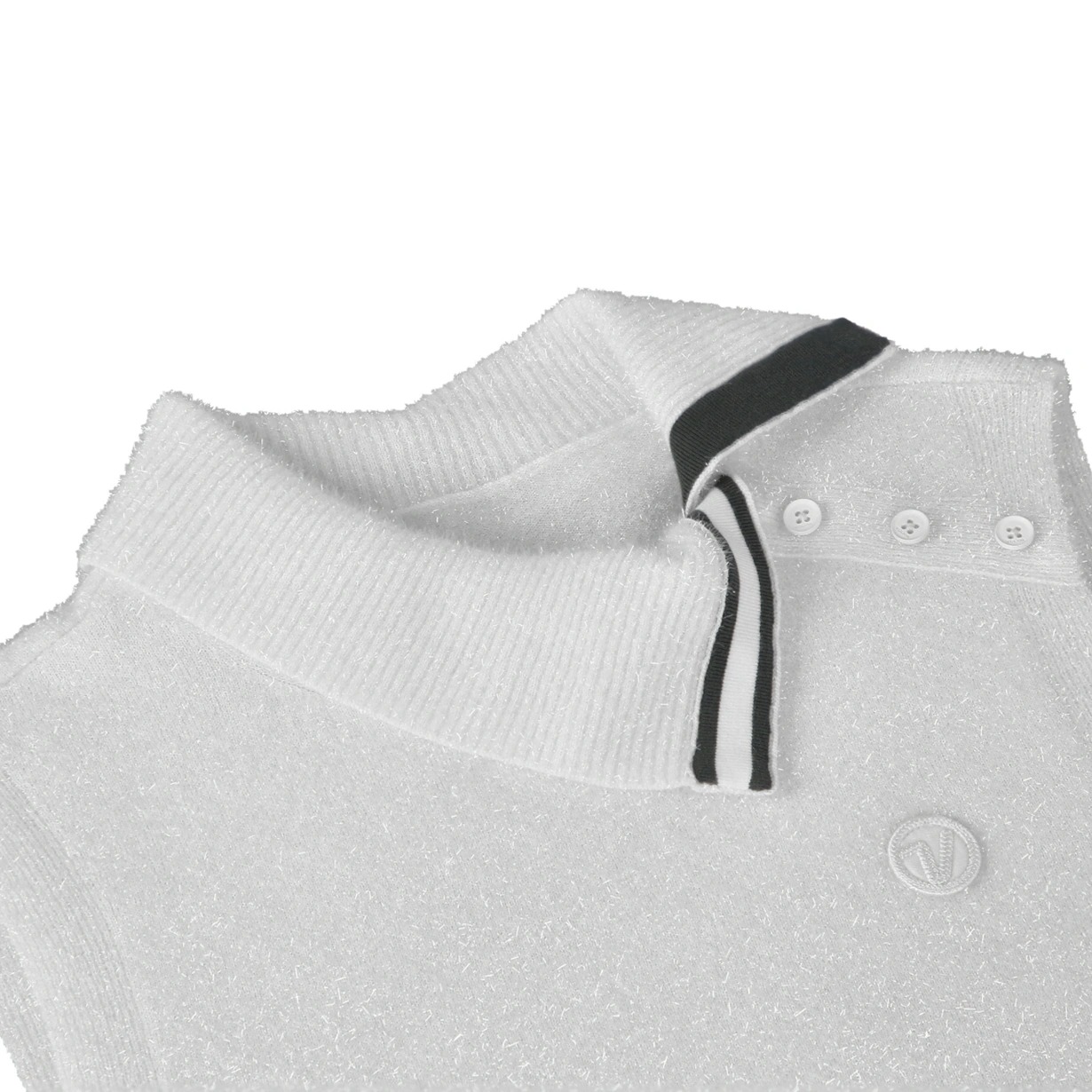 볼빅 골프웨어 여성 골프 조끼 메탈사 오버핏 베스트 카라 골프조끼 간절기 상의 VLKVP801 - 상세 이미지 4