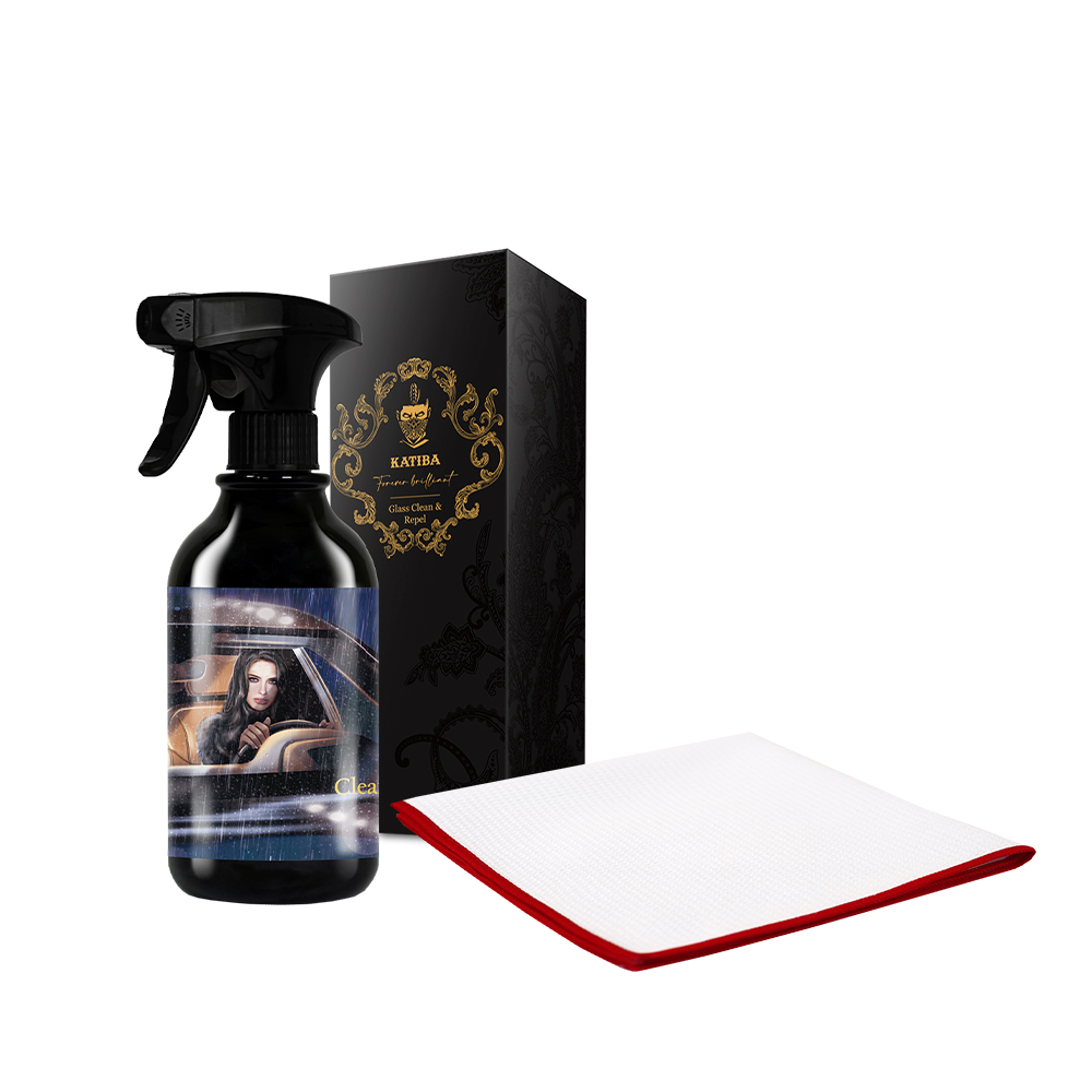 카티바 유리 세정 코팅제 + 강동규 실내&유리타월 세트 자동차