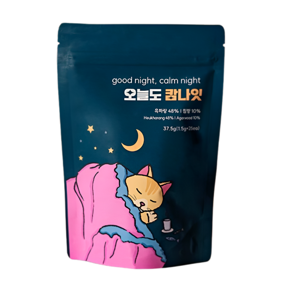 오늘도캄나잇 흑하랑 상추차 카페인없는차 비타글로리 25개입X1개 - 상품 이미지