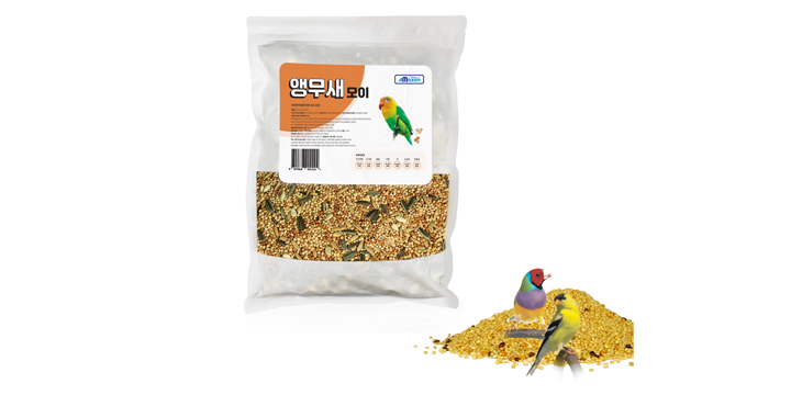 [초록끈] 아마존 앵무새모이 1500g 앵무사료 - 상세 이미지 2