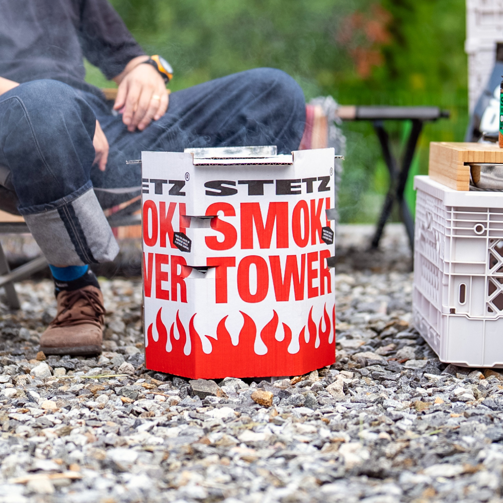 스테츠 스모키타워 훈제박스 바베큐그릴 캠핑 휴대용 접이식 다회용