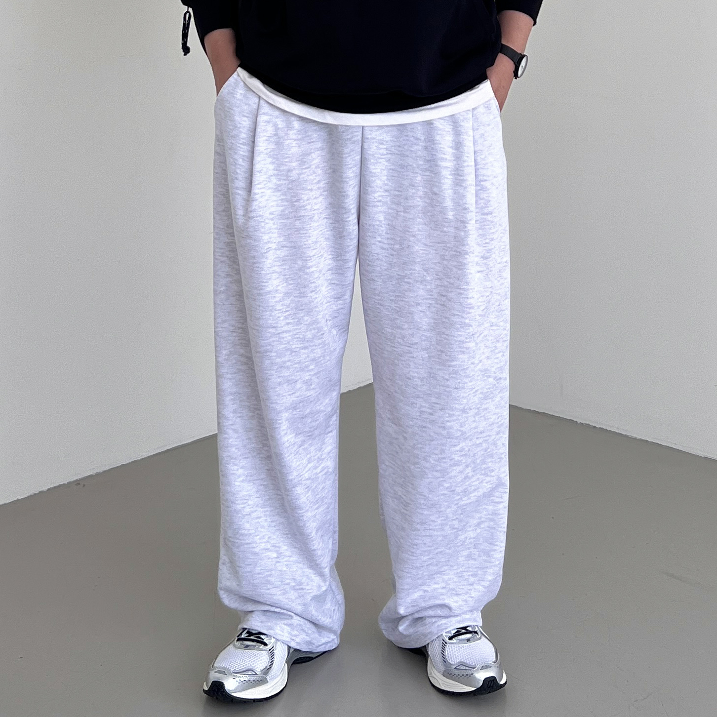 스웻팬츠 벌룬팬츠 남자와이드팬츠 통바지 - 상세 이미지 3