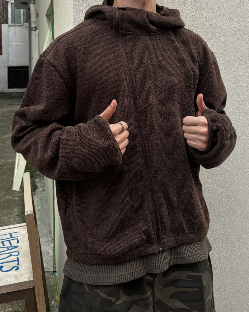 주문폭주) 하이넥 웨이브 워머 후드집업 3C : 아스라이 ASRAI