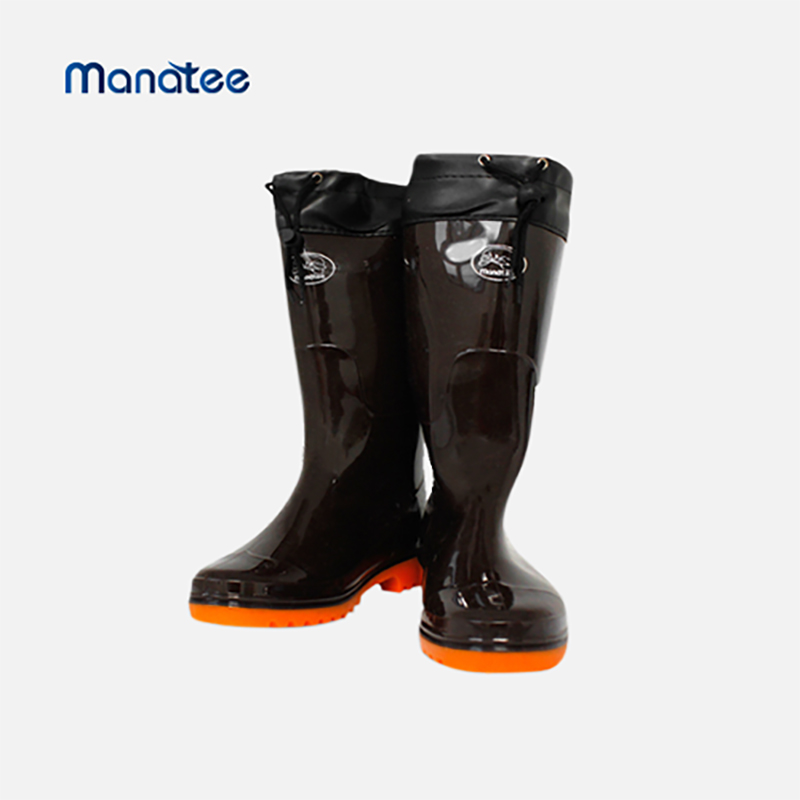 방한카프장화 기모 겨울 털안감 끈조절 고무장화 - 상품 이미지