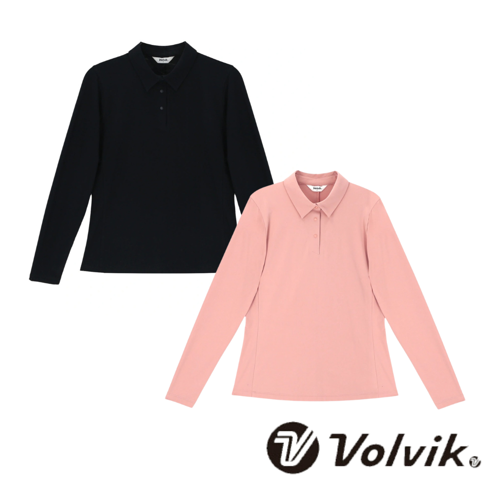 볼빅 골프웨어 여성골프웨어 여성 골프 티셔츠 카라 긴팔 간절기 상의 VLTSP902 - 상품 이미지