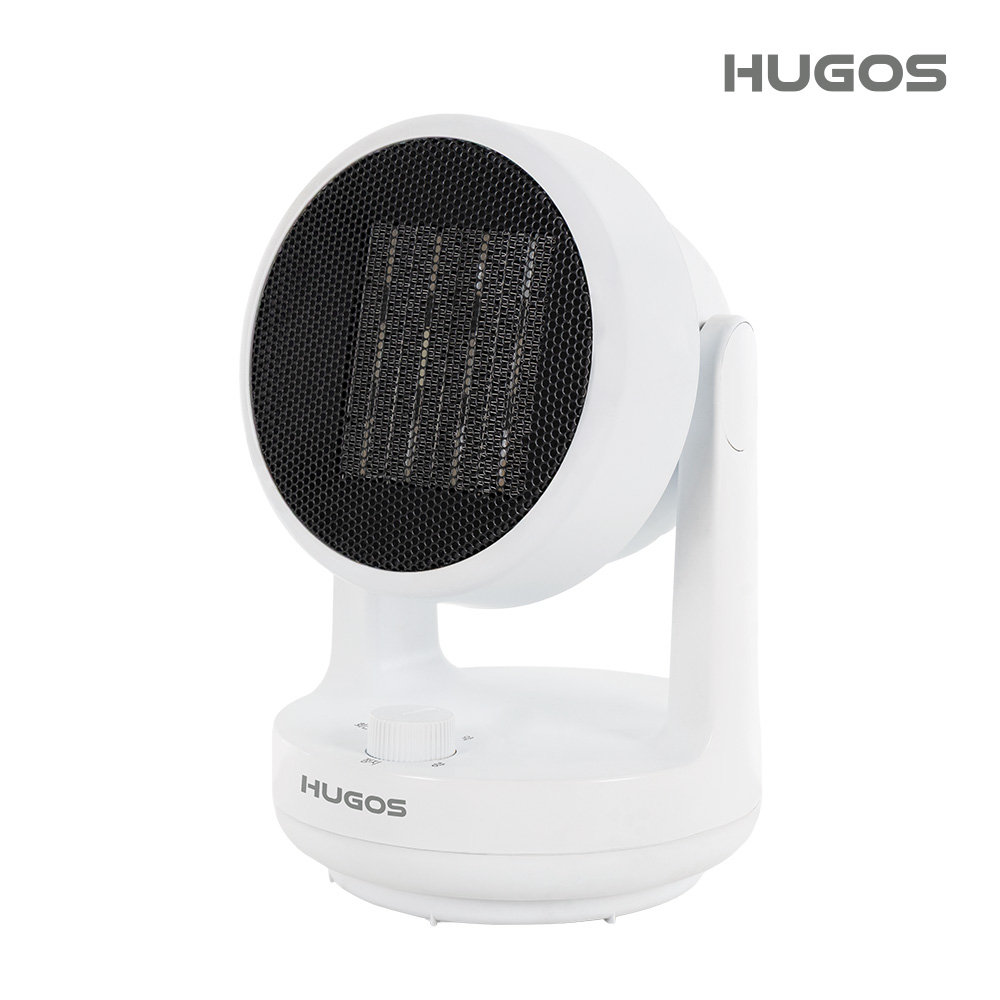 휴고스 미니 컴팩트 PTC 전기온풍기 소형 히터 캠핑 사무실 발난로