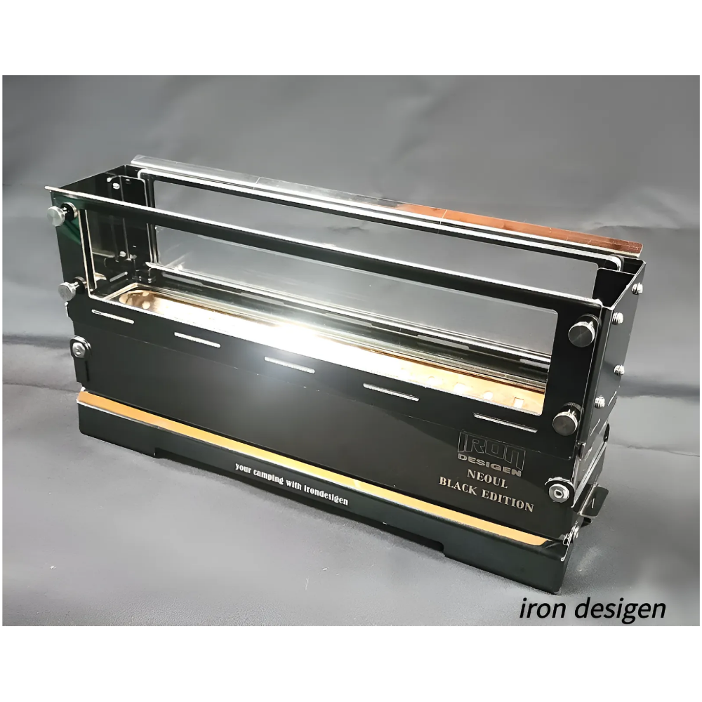 아이언디자인 NEOUL 알콜/에탄올 스토브/난로 너울 블랙 미러 에디션/실내불멍스토브