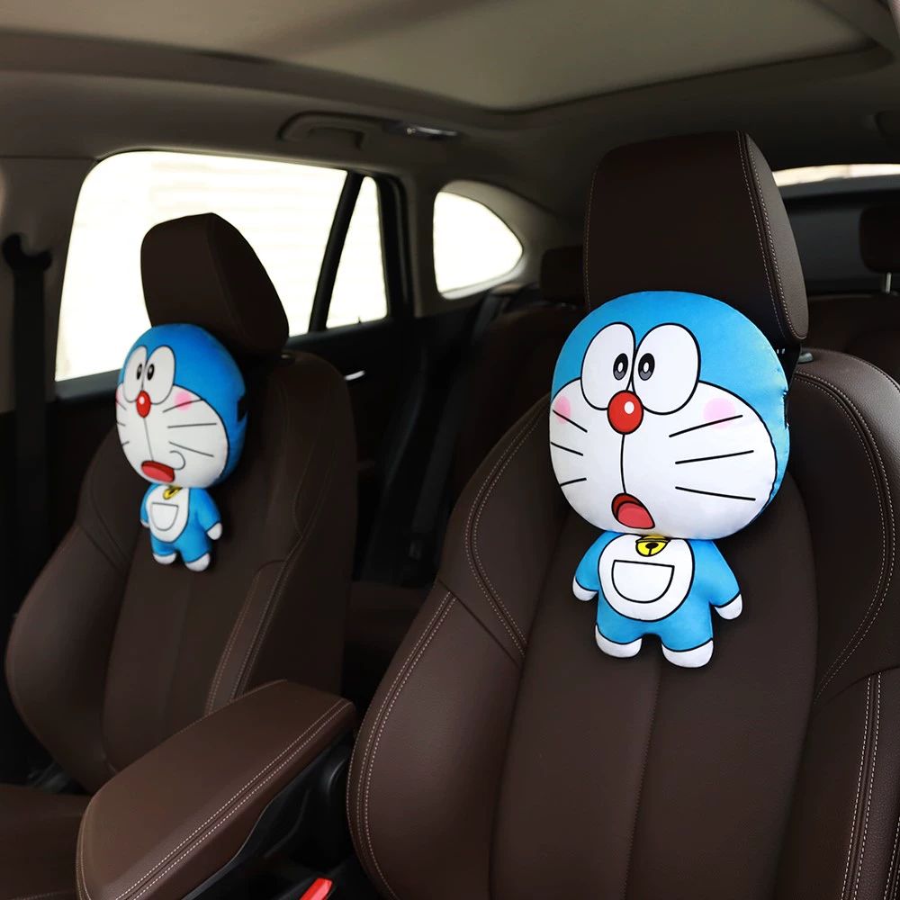 도라에몽 자동차 머리 받침 요추 베개 허리 목 안전벨트 어깨 보호대 받침대 - 상세 이미지 2