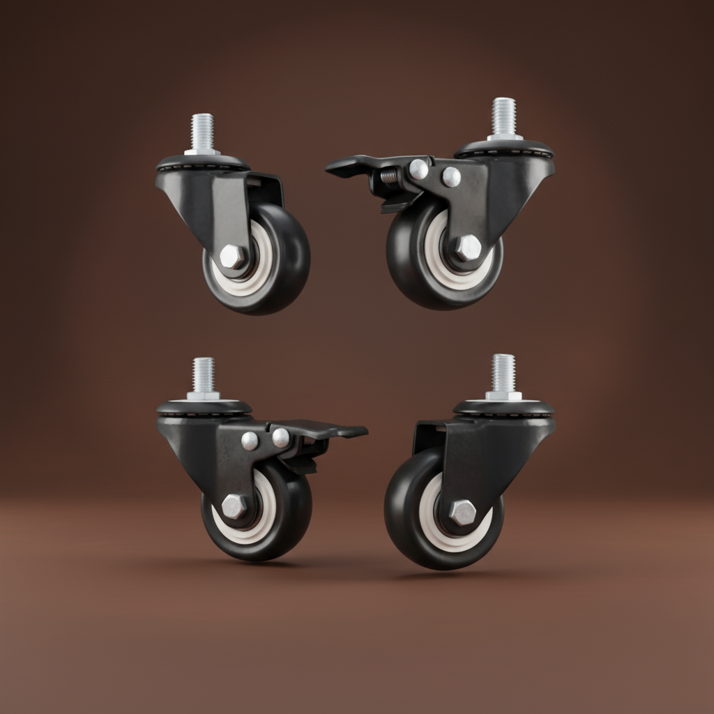 스피드랙 부품 2인치 소형 바퀴세트(4개입) 높이 1200mm 미만 설치권장