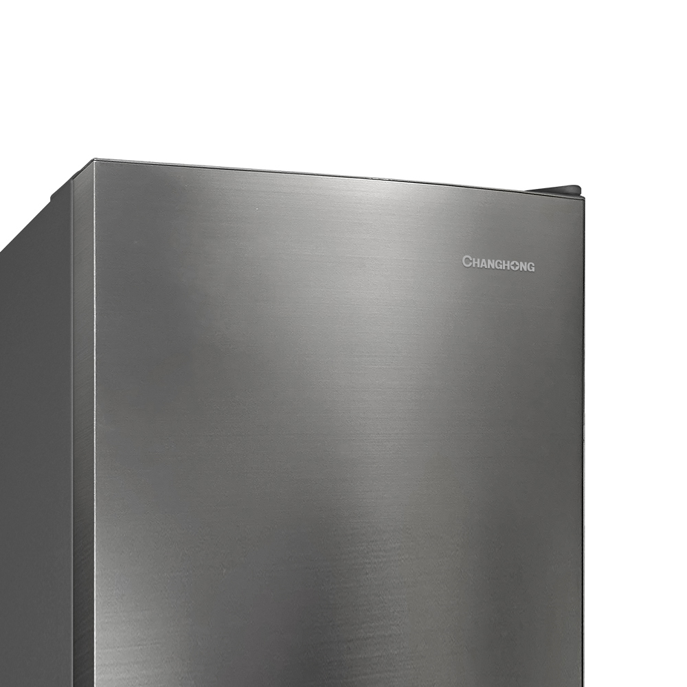 창홍 소형 미니 냉장고 2도어 원룸 가정용 메탈실버 157L