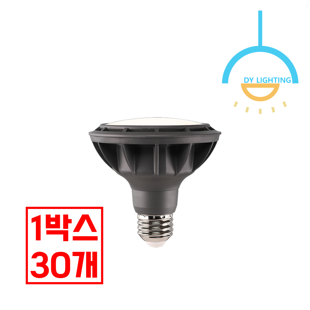 LED 전구 램프 파삼공 15W, 블랙-확산(주백색), 30개 - 메인 이미지
