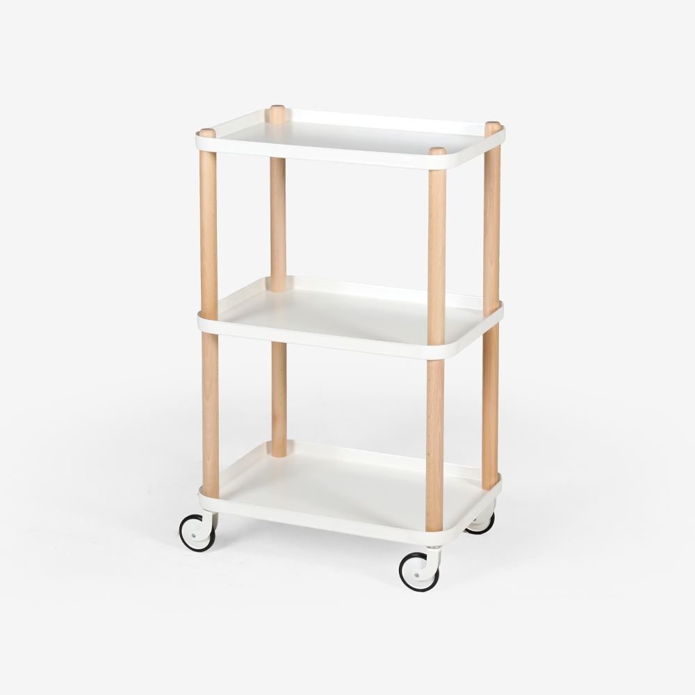 GRUET 트롤리 3단 화이트 3534.7710