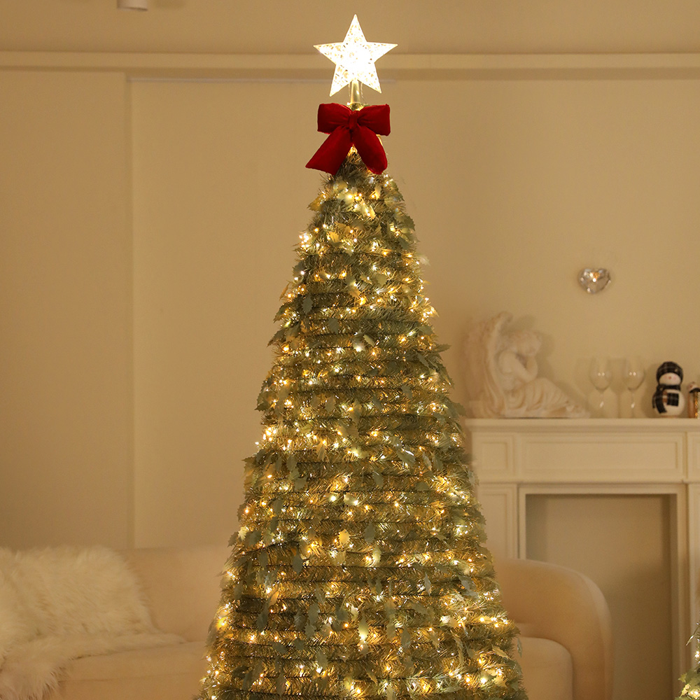 크리스마스트리 전구 세트 업다운 팝업 접이식 원터치트리 180cm 상세 이미지 3