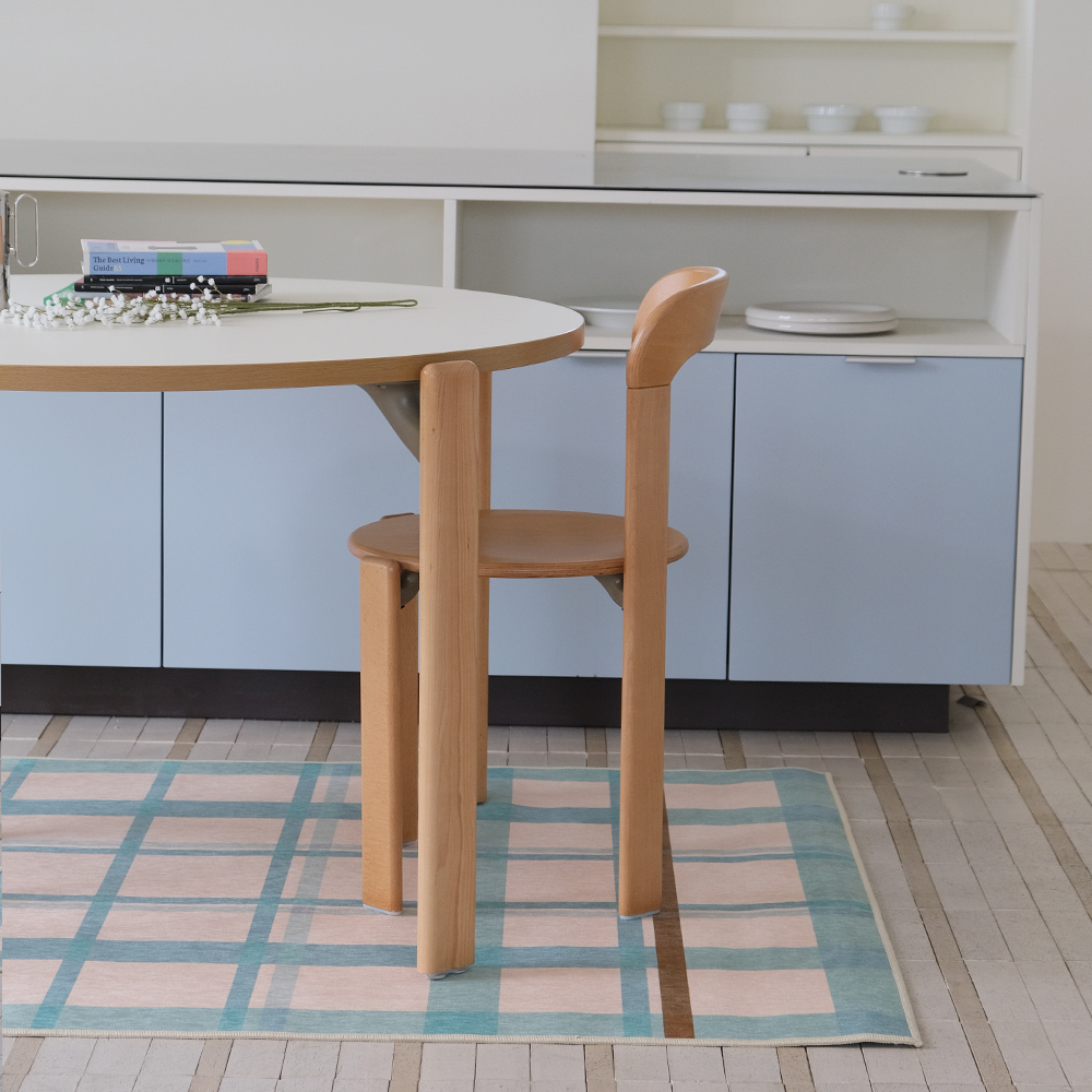 파르르맨션 사계절 대형 러그 디자인 거실 카페트 워셔블 먼지없는 러그 코타지 그리드, 140x200cm