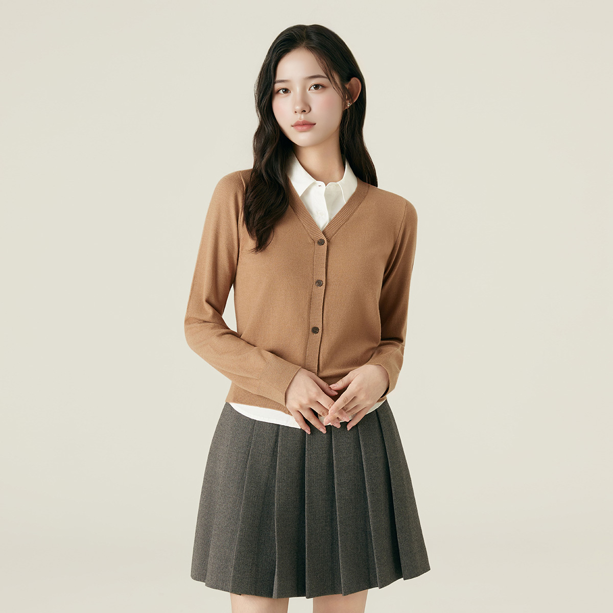 로엠 우븐 매칭 카라 스웨터 RMCKF4TR14 - 상세 이미지 2