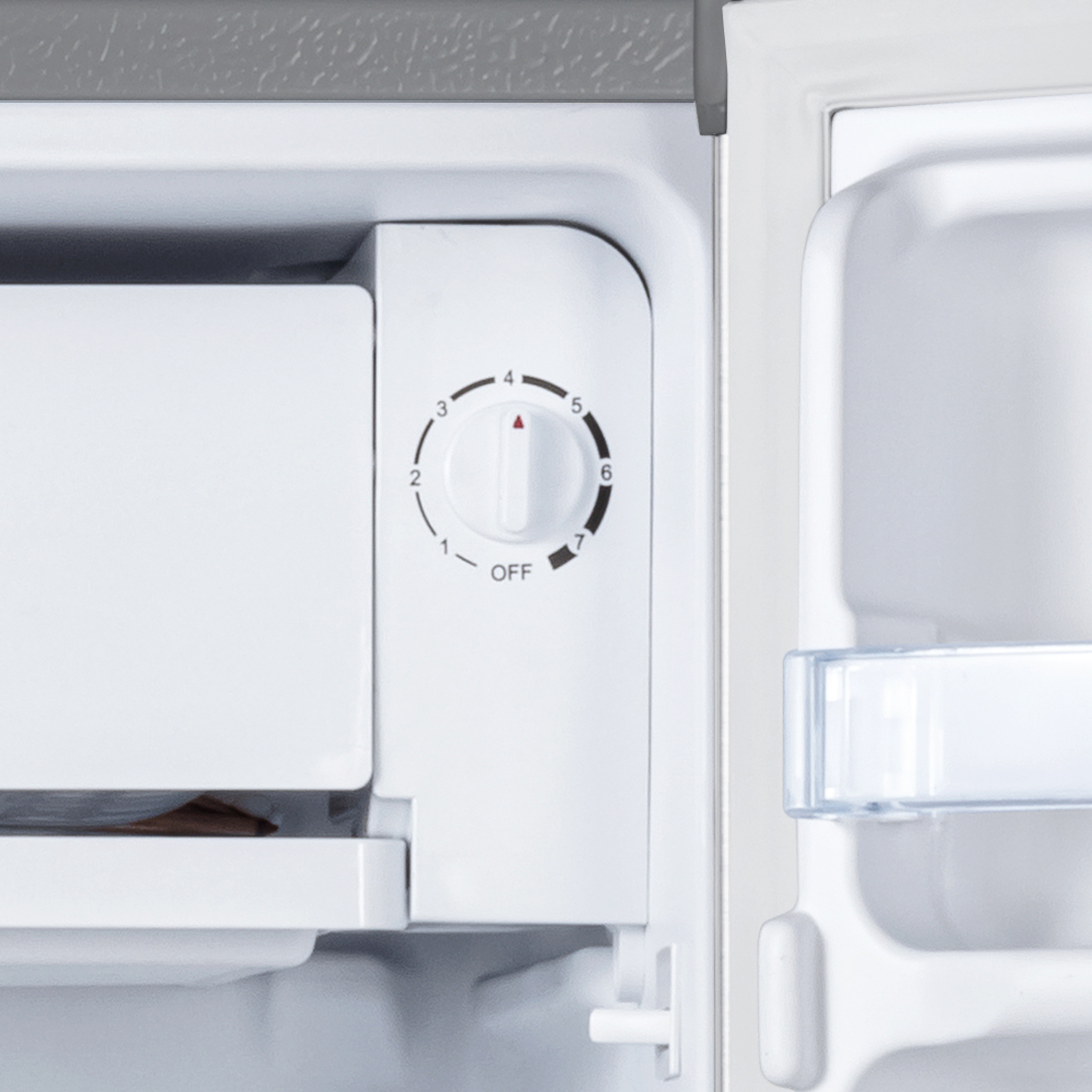 창홍 소형 미니 냉장고 1도어 원룸 가정용 메탈실버 92L