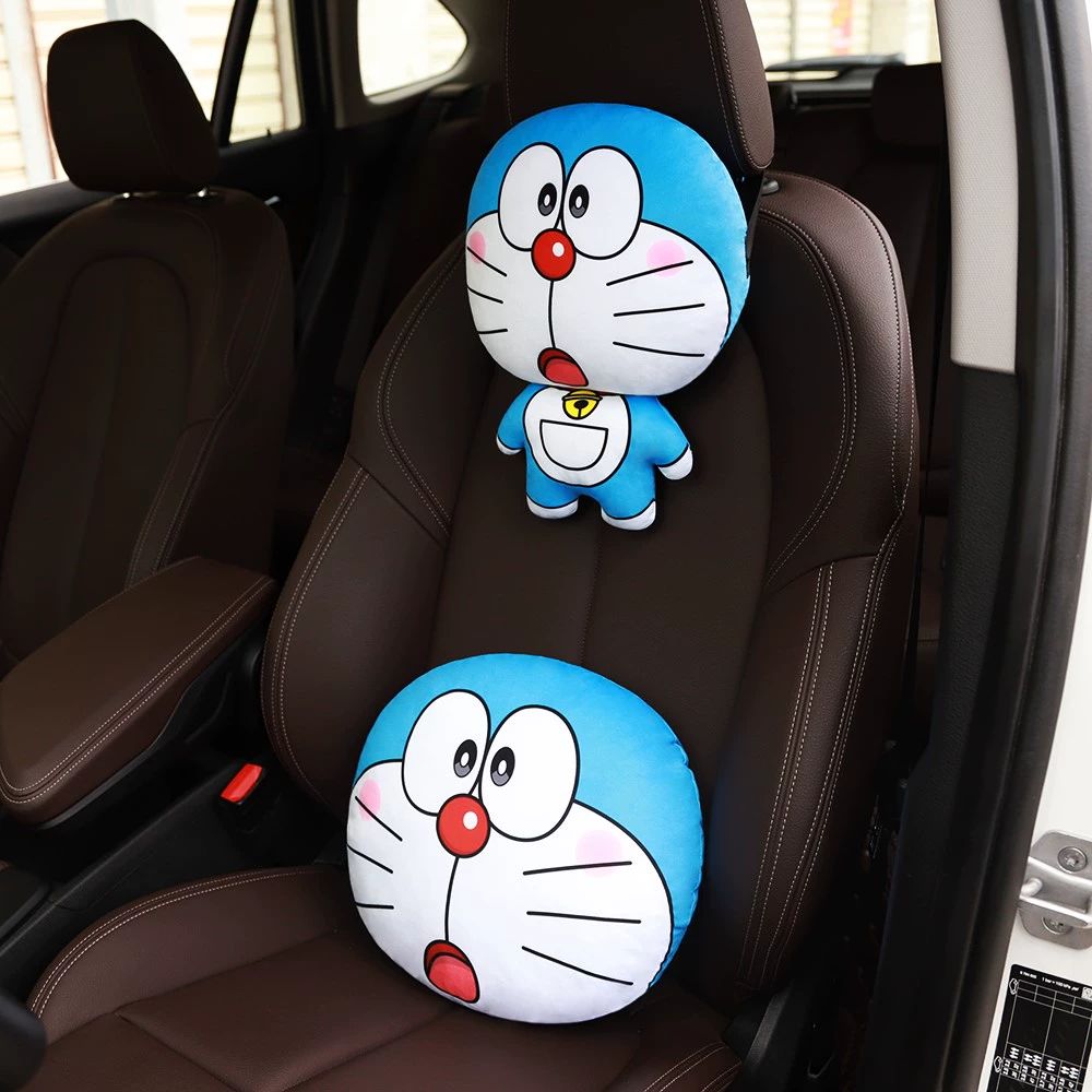 도라에몽 자동차 머리 받침 요추 베개 허리 목 안전벨트 어깨 보호대 받침대 - 상세 이미지 4