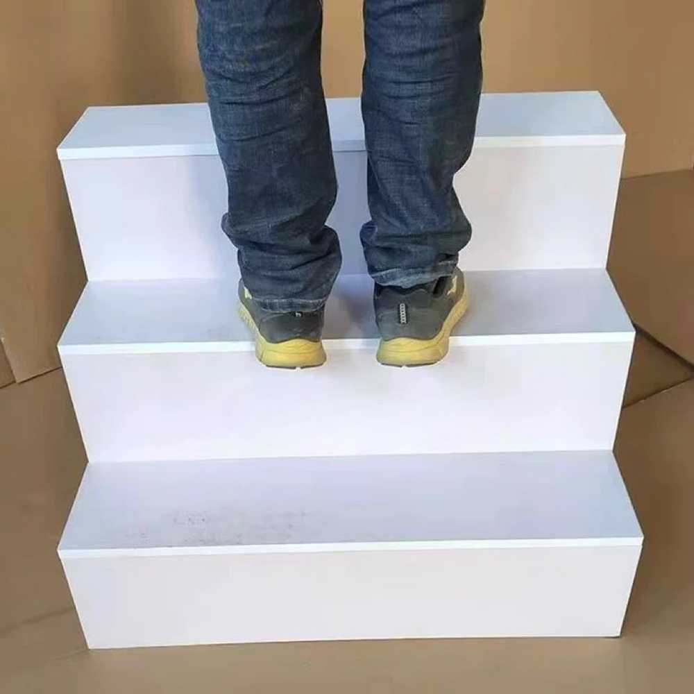 소품 전시대 계단 형태 인테리어 매장 장식 진열대 100x80x80cm + 4단 - 상세 이미지 4