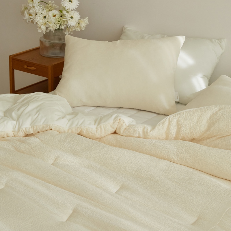 마틸라 부드러운 신축성 소프트휩 셔링 극세사 겨울 차렵 이불 베개세트 SS