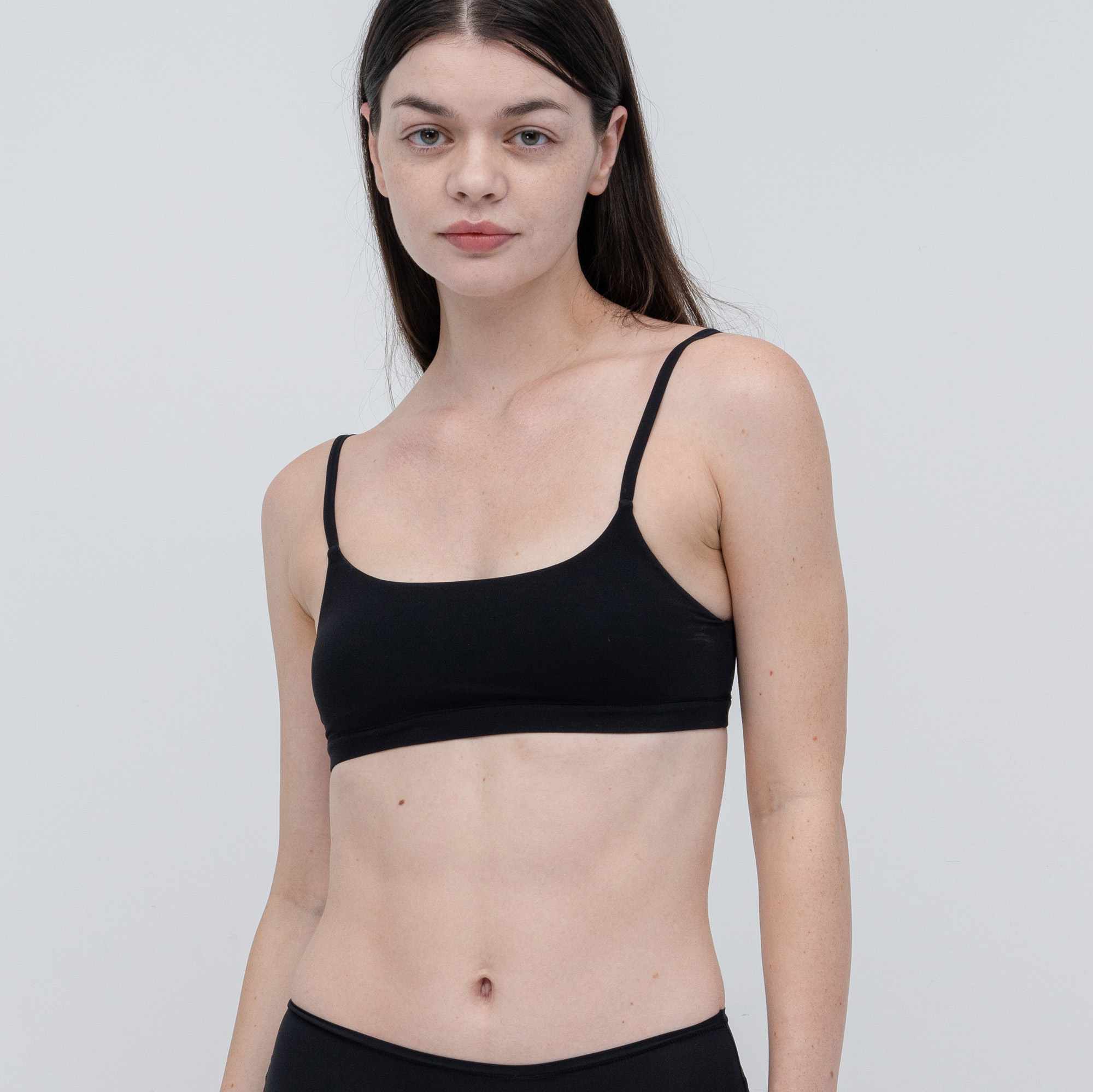 스쿱넥 브라렛 여자 속옷 심리스 브래지어 노와이어 수면브라 카일리 캔달 헤일리 브라 - 상세 이미지 4