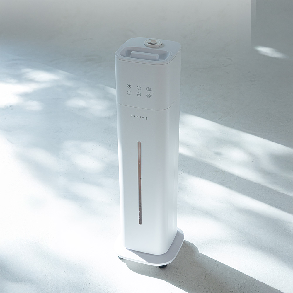 쿠잉 타워형 복합식가습기 HDT-S10W 가열식 신생아 미니 대용량 초음파