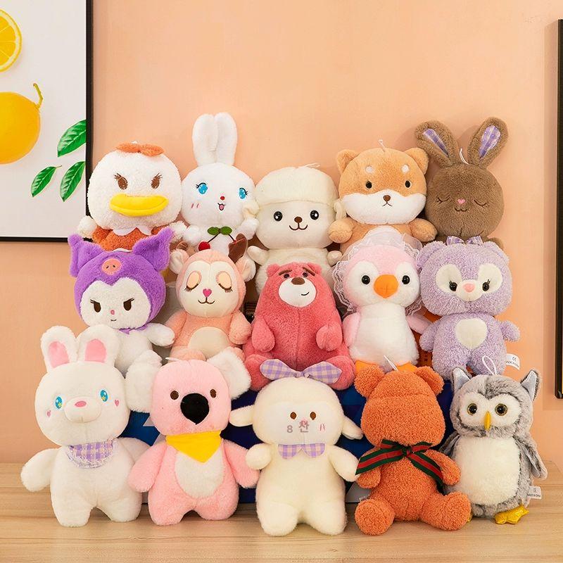 부엉이 인형 유니크한 동물 특이한 애착인형 새 조류 5개 세트 25-30cm - 상세 이미지 2