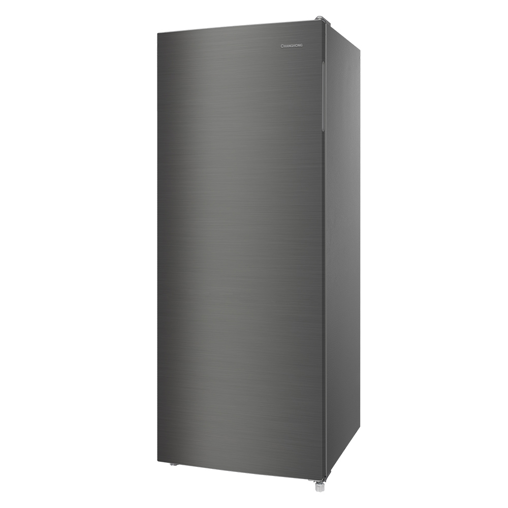 창홍 소형 미니 냉동고 스탠드형 가정용 주방용 메탈실버 177L