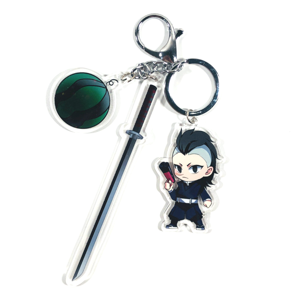 [3+1]귀멸의칼날 귀칼 일륜도 키링 칼 굿즈 피규어 키홀더 열쇠고리 무이치로 젠이츠 무잔