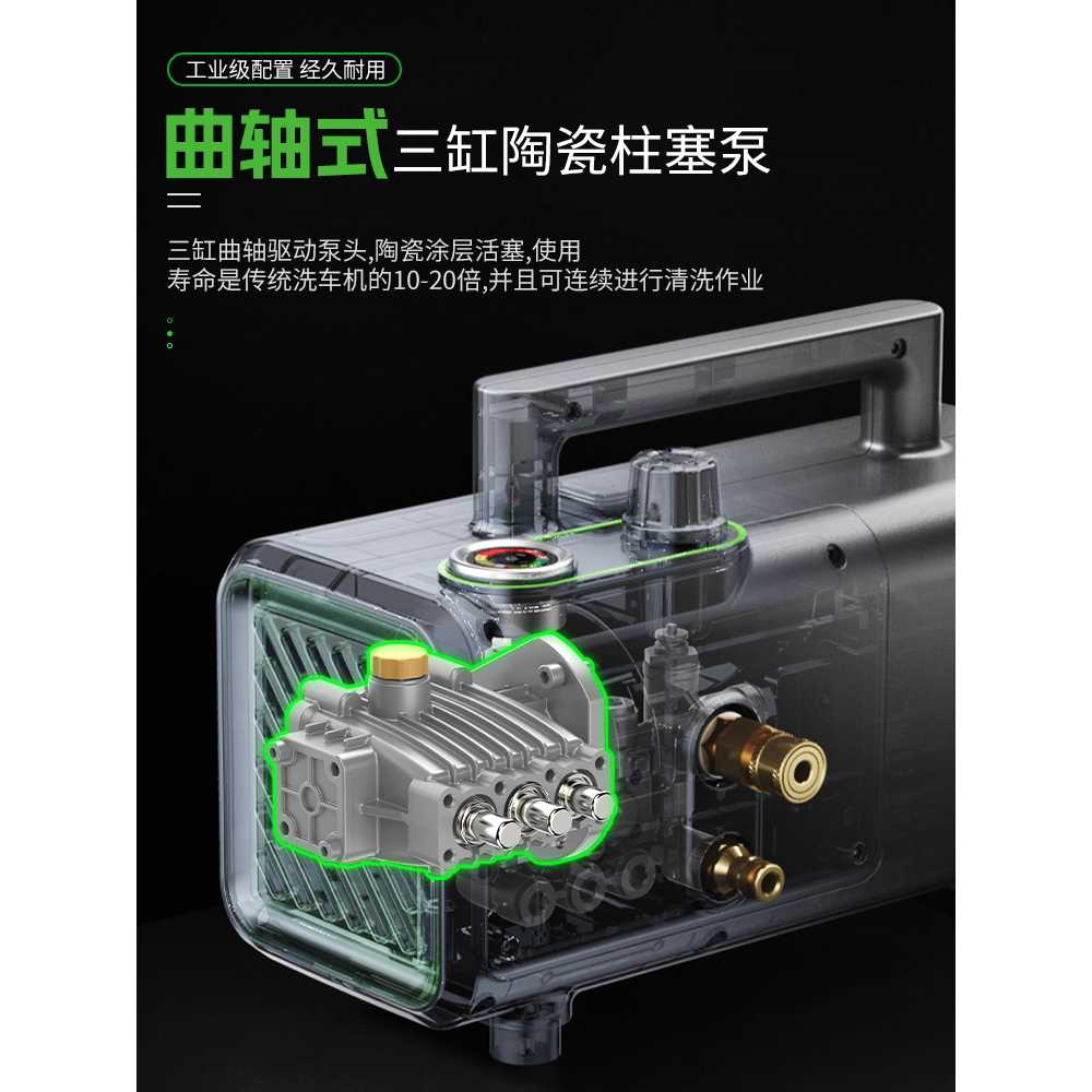 핑거젯 고압 분사기 세차 청소 휴대용 물분사 세정기 Weipeng C40T 조절식 펌프 - 상세 이미지 2