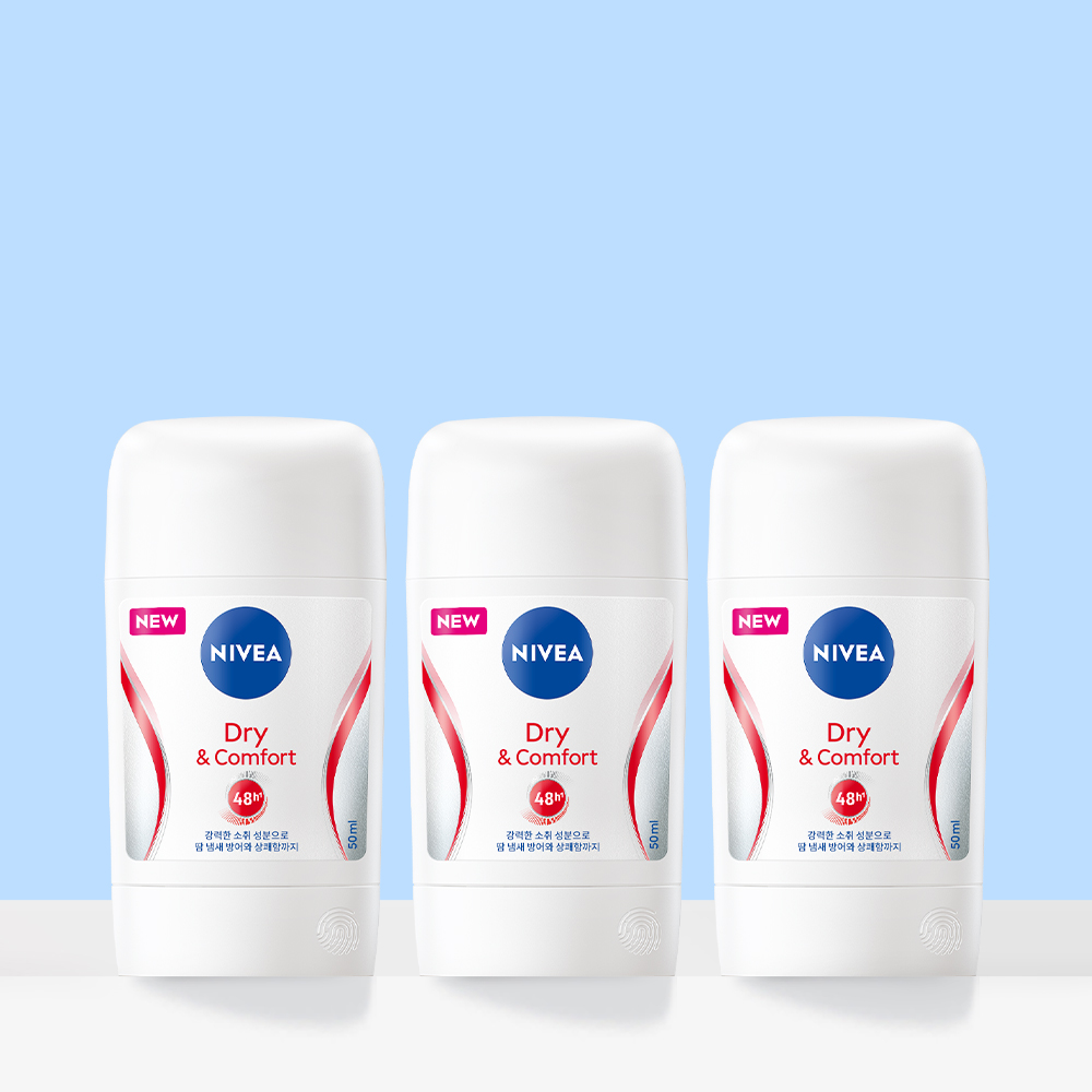 니베아 데오드란트 스틱 드라이 앤 콤포트 50ml, 3개 제품 이미지