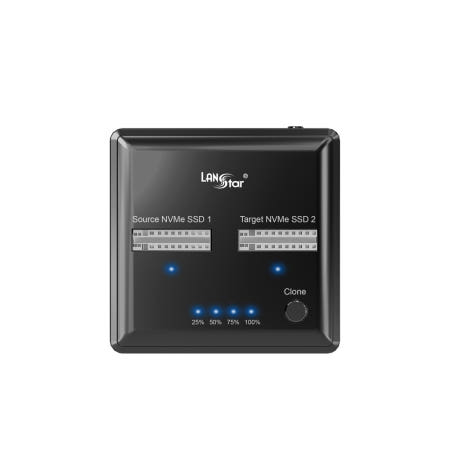 LANstar M.2 NVMe SSD 듀얼 복제 도킹 스테이션 LS-NVDOC-N